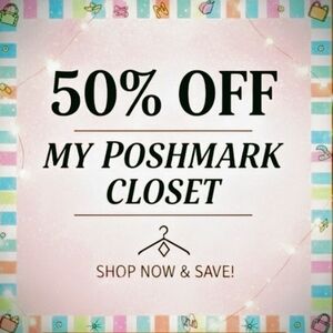 50% Off Sale Announcement